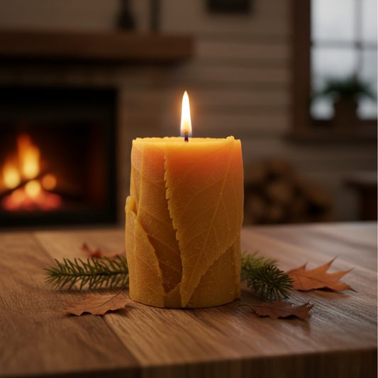 Bougie Feuille longue durée (≈30h)