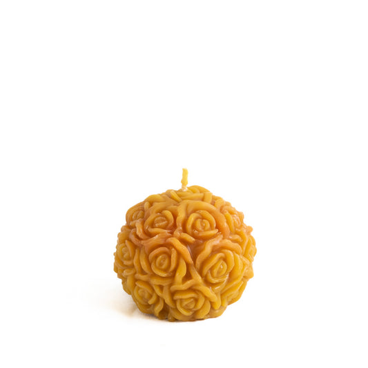 Bougie en forme de fleur de rose