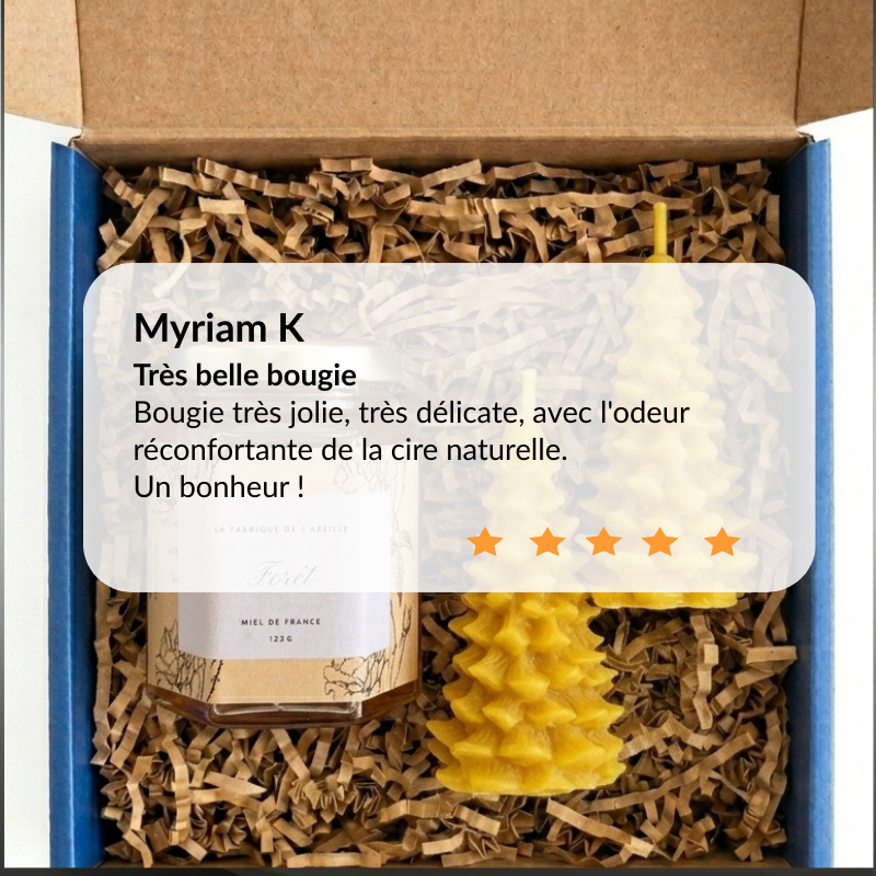 Coffret Miel et Bougie de Noël