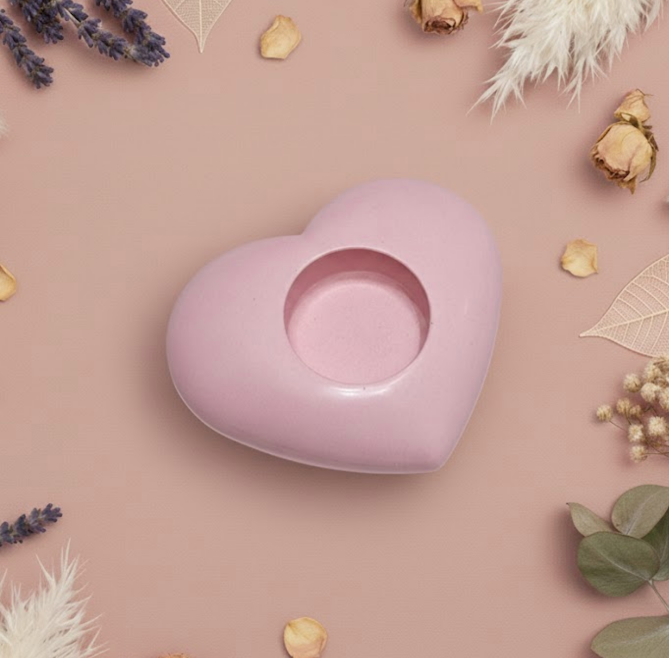 Coffret “Coeur Lumineux” – Bougeoir & Chauffe-plats