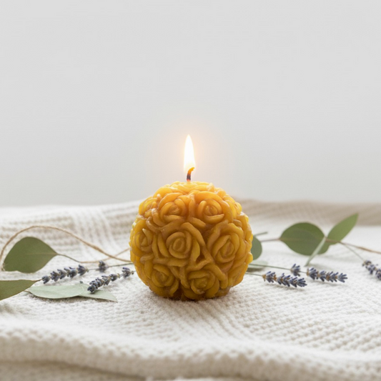 bougie bouquet de rose