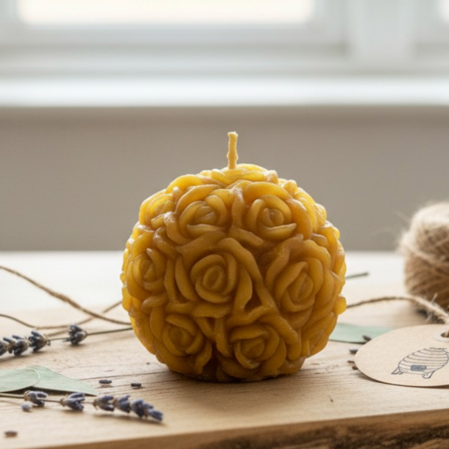 bougie forme de rose