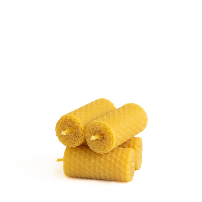 Bougie ésotérique roulée en cire d'abeille (≈3h)