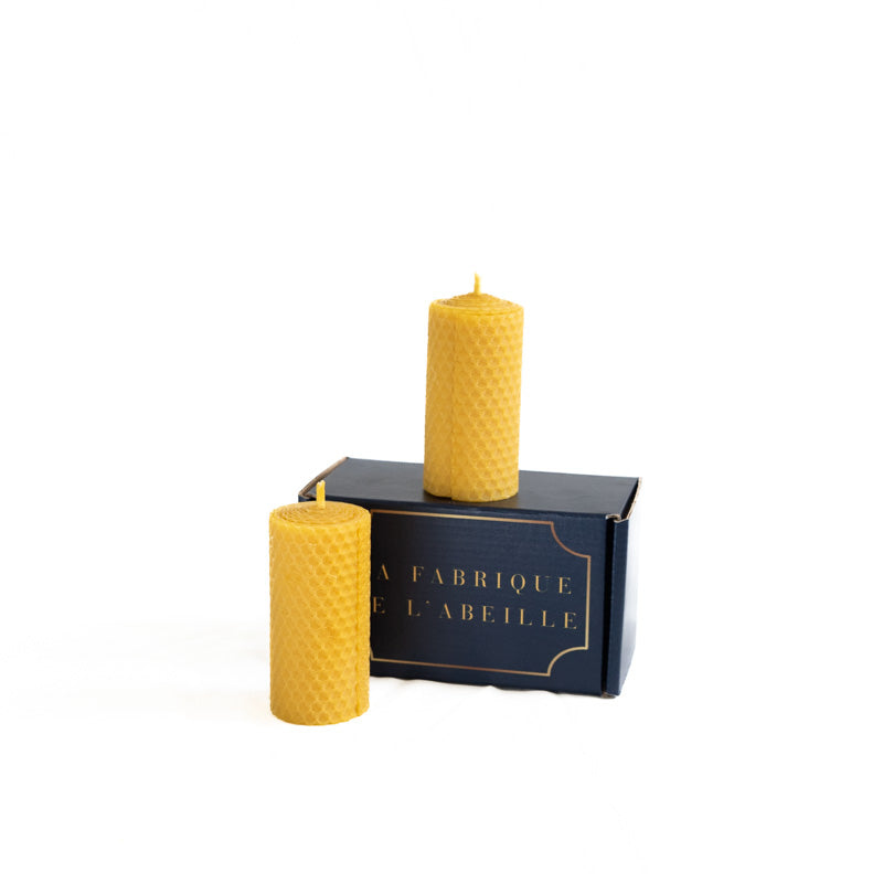 Bougie roulée en cire d'abeille (≈10h)