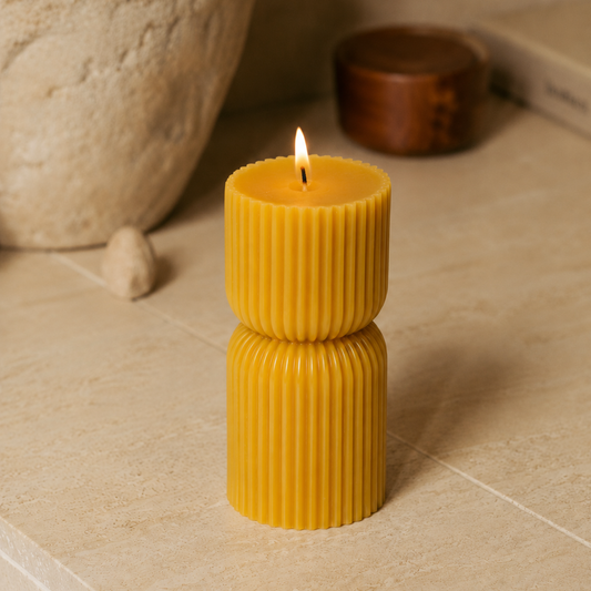 bougie totem cire d'abeille