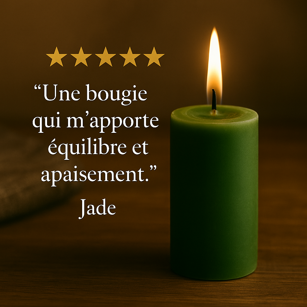 Bougie Verte (succès, argent et chance)