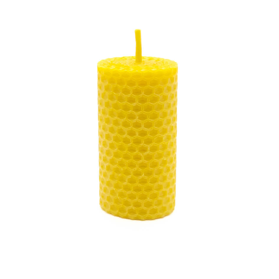 Bougie roulée en cire d'abeille