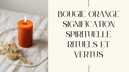 Bougie orange : signification spirituelle, rituels et vertus