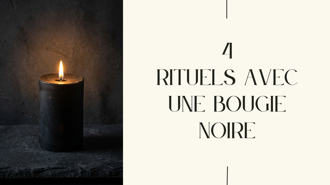 rituels avec une bougie noire