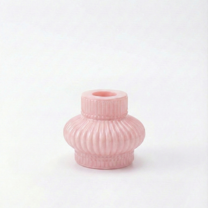 Bougeoir jesmonite fait main pour chandelle naturelle - La Fabrique de l'Abeille