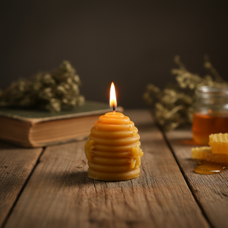 Bougie Ruche en cire d'abeille