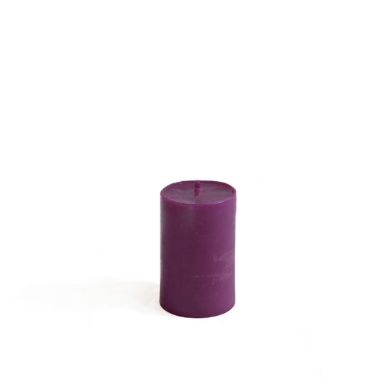 Bougie violette artisanale en cire d’abeille et soja, idéale pour la méditation, les rituels spirituels, la transformation intérieure et le développement de l’intuition – La Fabrique de l’Abeille
