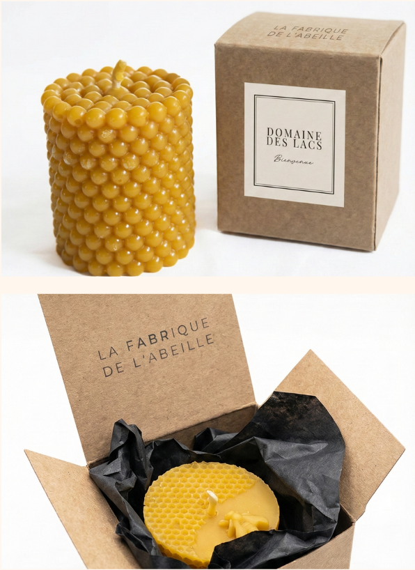 Coffret entreprise 1 bougie personnalisée