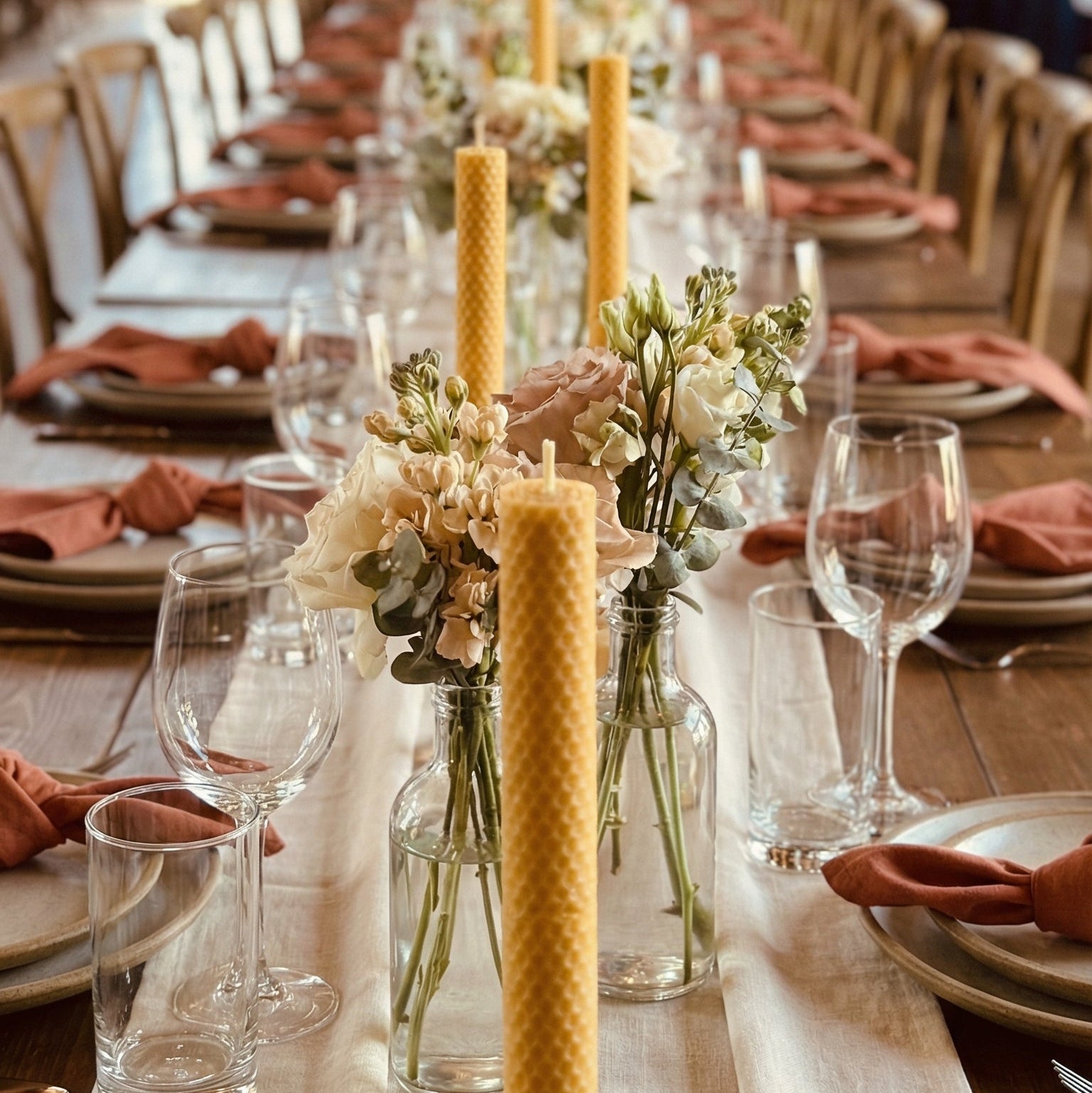 chandelle naturelle de mariage