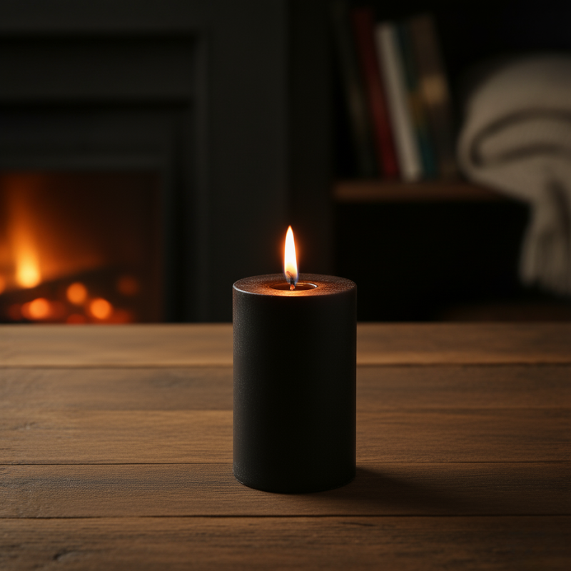 Bougie Noire (protection, stopper énergies et pensées négatives)
