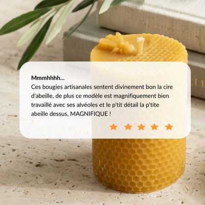 avis bougie longue durée cire d'abeille
