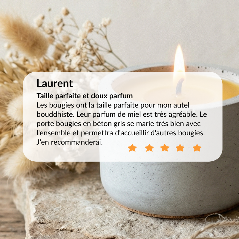 avis bougie béton