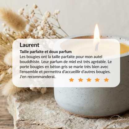 avis bougie béton