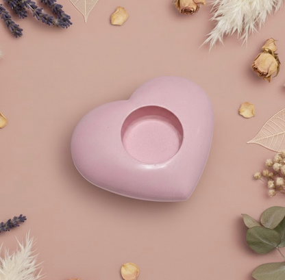 Coffret “Coeur Lumineux” – Bougeoir & Chauffe-plats