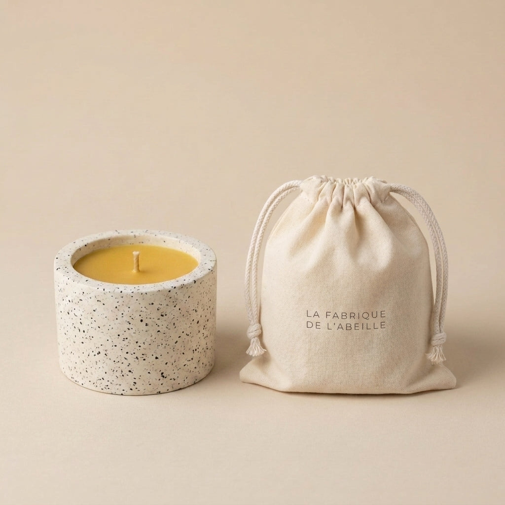 bougie-pot-ceramique granit