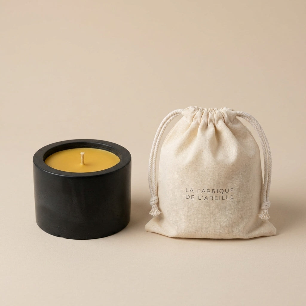 bougie-pot-ceramique noire