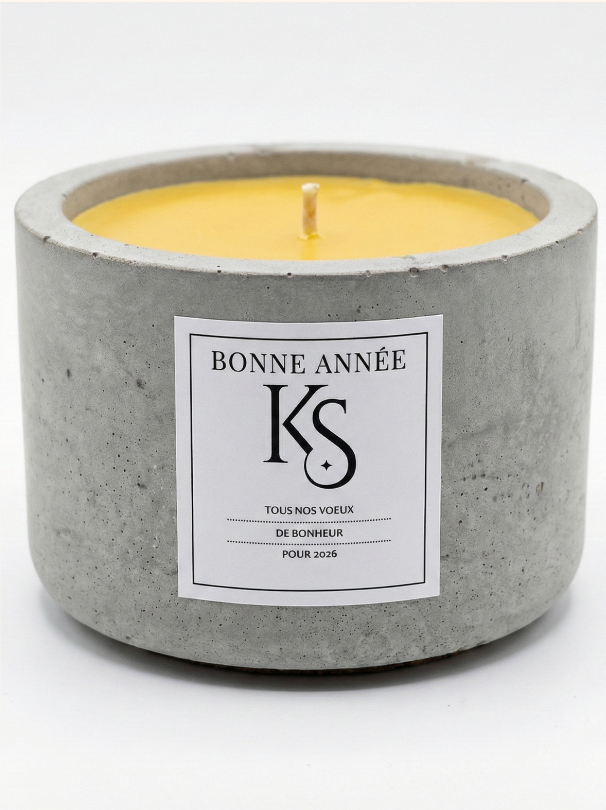 Bougie Béton personnalisable