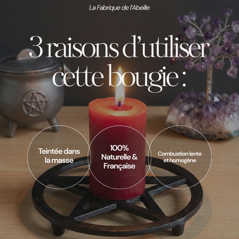 bougie rouge pour rituel