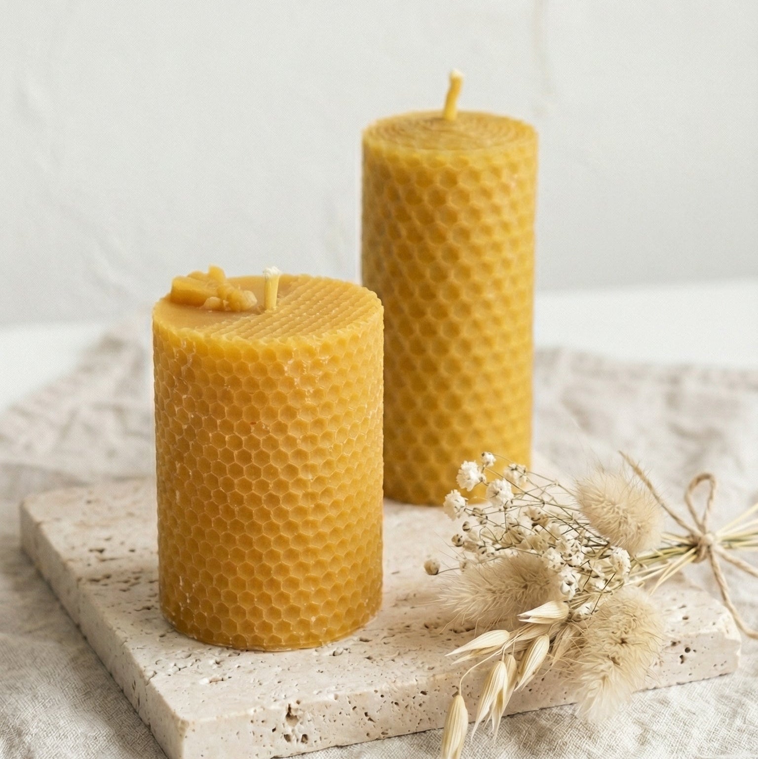 bougies naturelles dans Coffret