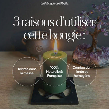 bougie verte pour rituel