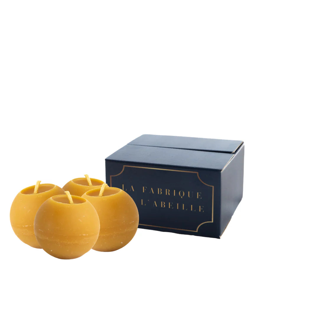 Petite bougie ronde - Modèle boule (≈10h)