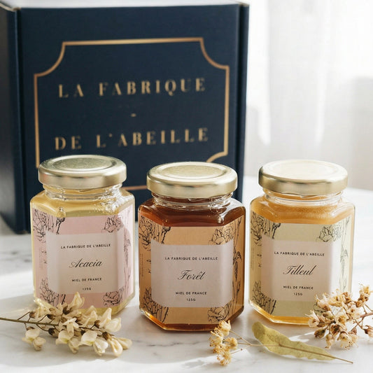 coffret de miel en situation