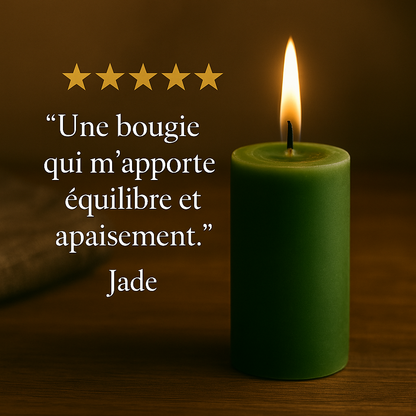 Bougie Verte (succès, argent et chance)