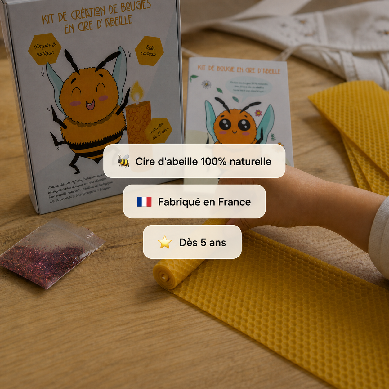 kit bougie enfant diy